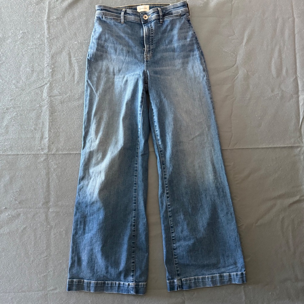 Everlane The Way-High Jean Medium Wash Blue Wide Leg High Rise Denim 27R